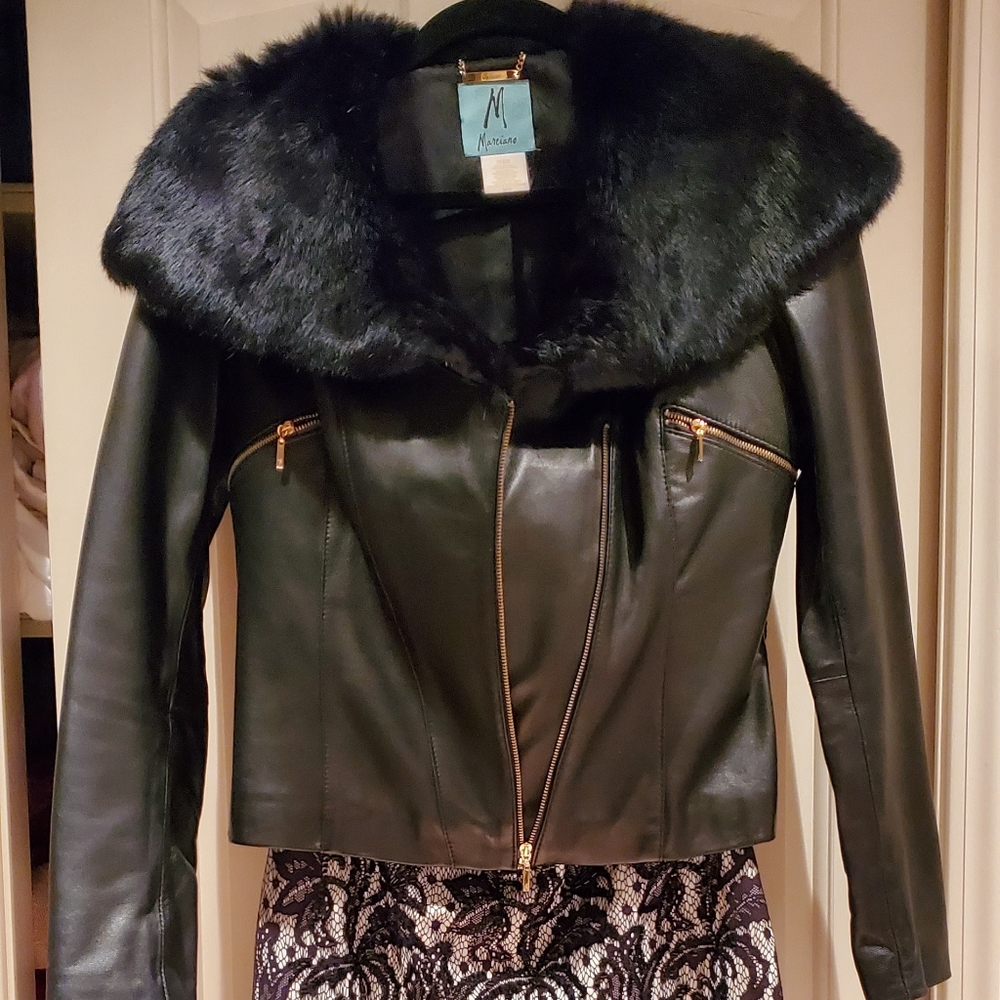 Guess real leather jacket